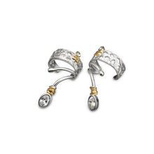 Load image into Gallery viewer, women´s earcuff white Zirkonia