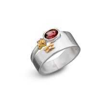 Laden Sie das Bild in den Galerie-Viewer, Wrapped and sewn / Edelsteinring für Damen