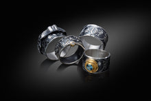 Load image into Gallery viewer, Floral ones - series of 5 rings