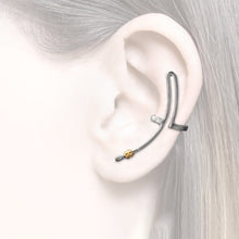 Load image into Gallery viewer, earcuff partially gold plated
