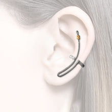 Load image into Gallery viewer, earcuff partially gold plated