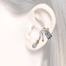 Load image into Gallery viewer, women´s earcuff white Zirkonia