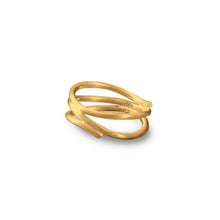 Laden Sie das Bild in den Galerie-Viewer, Twistring gold / Silberring für Damen