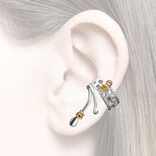 Load image into Gallery viewer, Earcuff two arms so tender pure - silver / Ohrverzierer für Damen