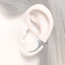 Load image into Gallery viewer, women´s earcuff straight design silver whiened