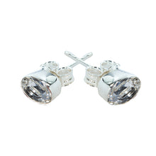 Load image into Gallery viewer, women´s earstuds ice-matted with white Zirconia
