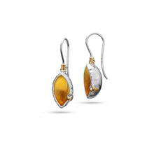 Load image into Gallery viewer, earrings with forage cup and white Zirkonia gold
