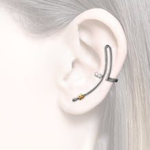 Load image into Gallery viewer, earcuff partially gold plated
