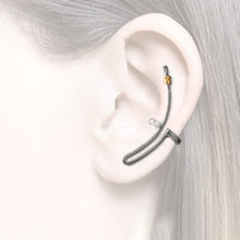 Load image into Gallery viewer, earcuff partially gold plated
