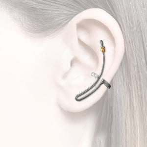 earcuff partially gold plated