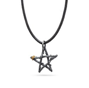 Star branched / chain pendant unisex