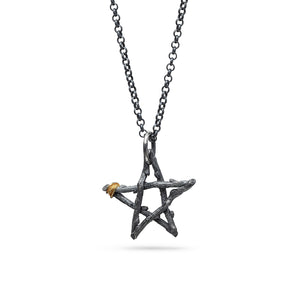 Star branched / chain pendant unisex