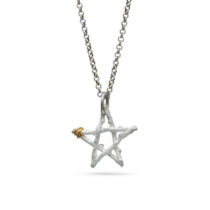 Star branched / chain pendant unisex