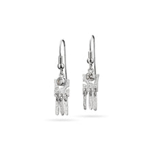 Load image into Gallery viewer, women´s earring with pendant, chain and white Topas 
