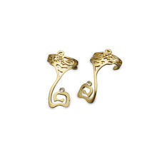 Load image into Gallery viewer, earcuffs gold-plated Egyptian style
