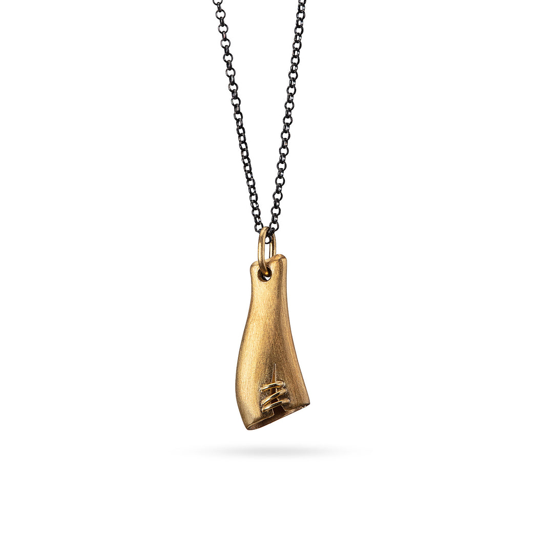 women´s pendant gold plated