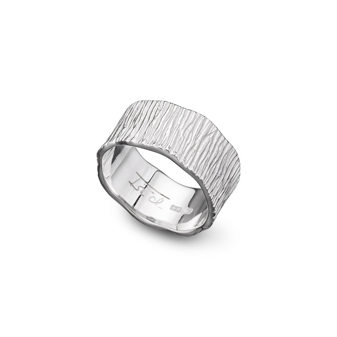 women´s silverring, whitened silver