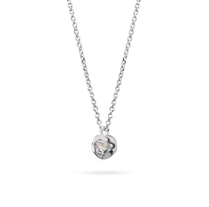 The little round one / gemstone chain pendant for women