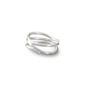 Twist ring / silver ring for women